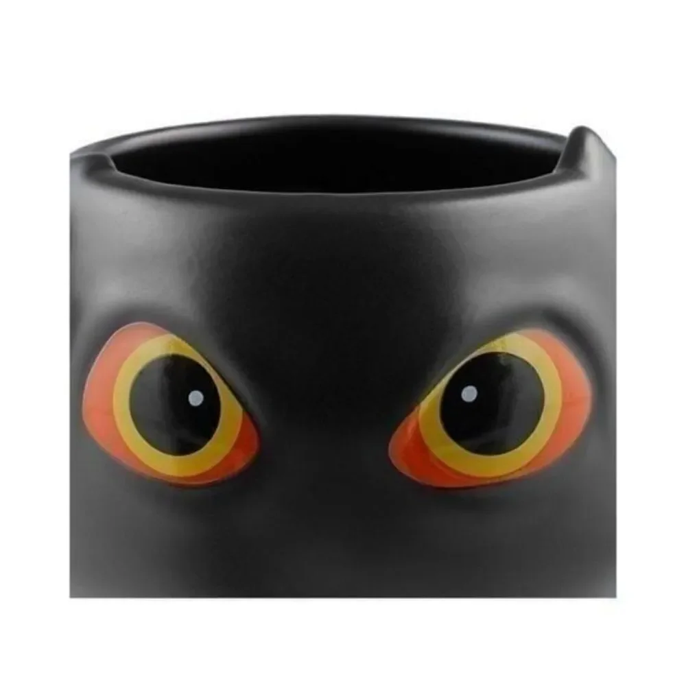 New Halloween 4 pc Black Bat-Ceramic Stacking Mug Set with Metal Rack